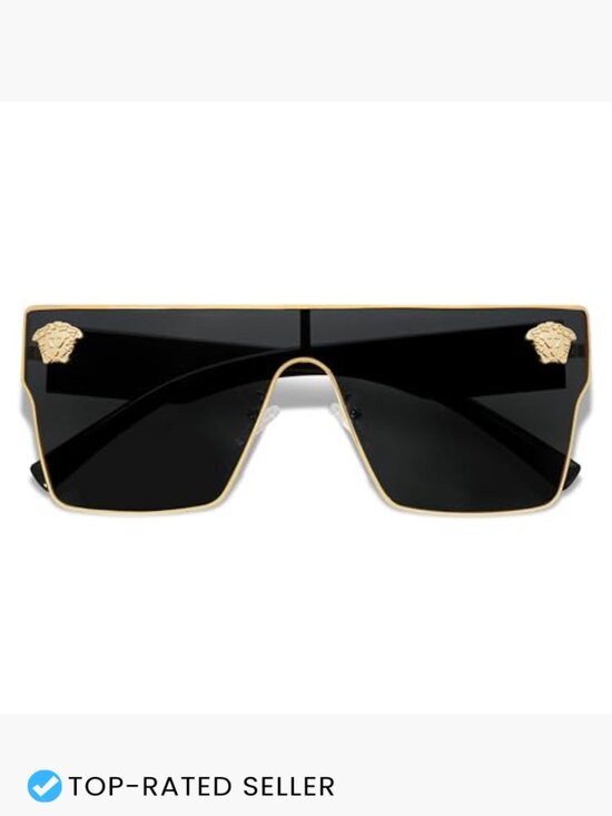 Oversized Square Sunglasses Vintage Trendy UV Protection Classic main image 4